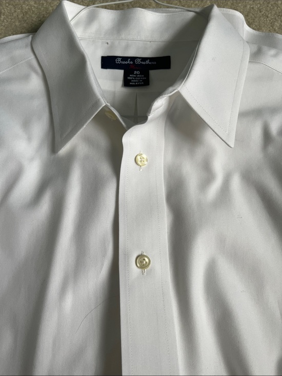 Brooks Brothers Other - Brooks Brothers White Dress Shirt with Point Collar / French cuff. 20!